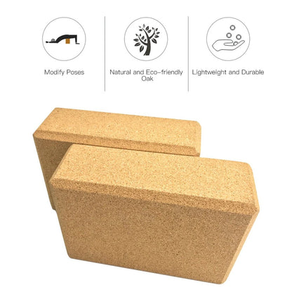 Cork Harmony Yoga Blocks - Yoga Addicts Inc